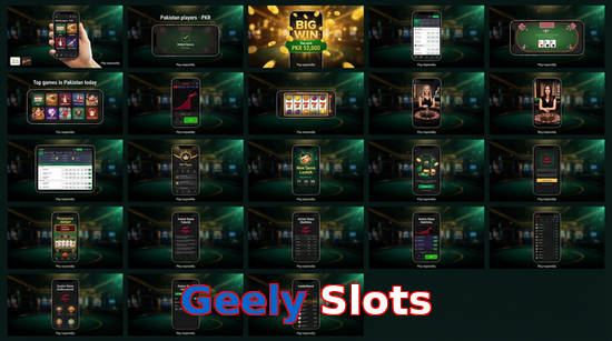 Main screen of Geely Slots bet page for PK players