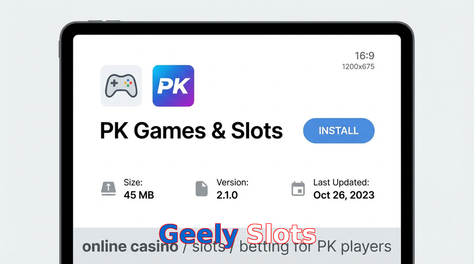 Game list for Geely Slots gameapk section