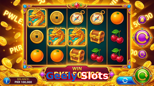 Main screen of Geely Slots pg page for PK players