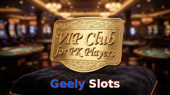 Main screen of Geely Slots vip page for PK players